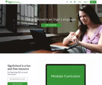 Signschool.com(Learn American Sign Language Online) Screenshot
