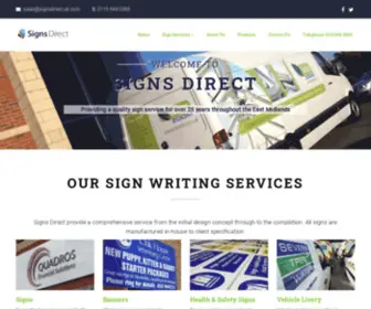 Signsdirectuk.co.uk(Sign Writers) Screenshot