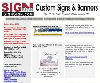 SignSign.com(Milwaukee Signs and Banners) Screenshot