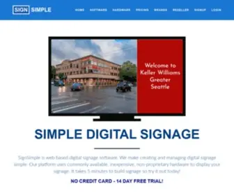 Signsimple.com(Simple Digital Signage) Screenshot