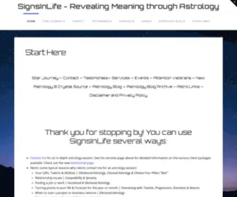 Signsinlife.com(Revealing Meaning through Astrology) Screenshot