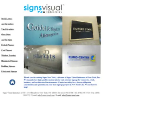 Signsnewyork.net(Signs New York) Screenshot