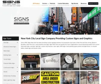 Signsny.com(Signs NYC) Screenshot