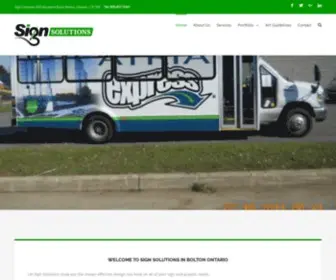 Signsolution.ca(For your sign and graphic needs) Screenshot