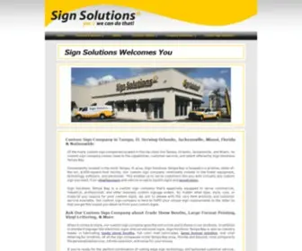 Signsolutionstb.com(Sign Solutions of Tampa Bay) Screenshot