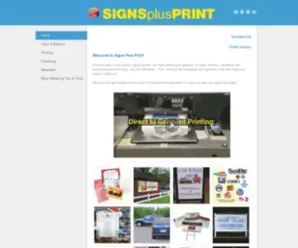 Signsplusprint.com(Signs Plus Print) Screenshot