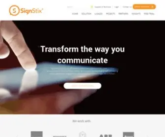 Signstix.com(Interactive Digital Signage Software) Screenshot