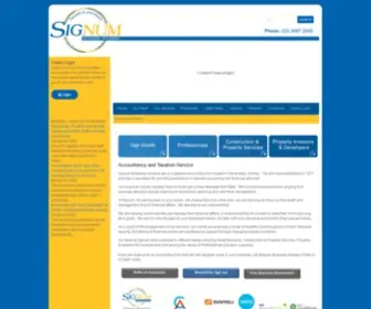 Signumadvisers.com.au(Accounting, Taxation Service) Screenshot