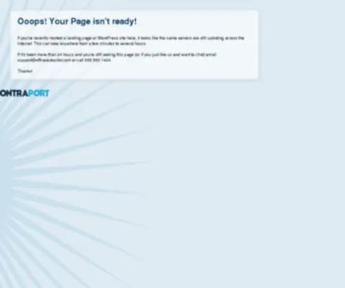 Signupforex.com(Your Page Isn’t Ready) Screenshot