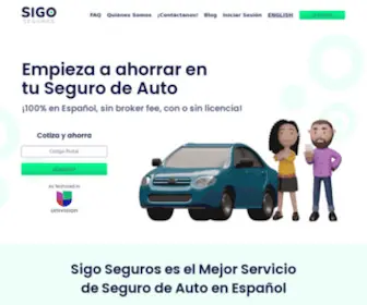 Sigoseguros.com(Aseguranza de Carro) Screenshot