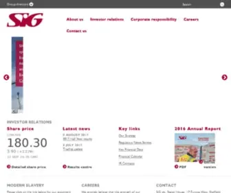 Sigplc.com(SIG plc) Screenshot