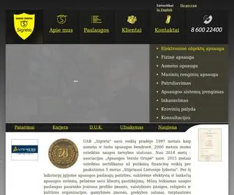 Sigreta.lt(UAB Sigreta) Screenshot