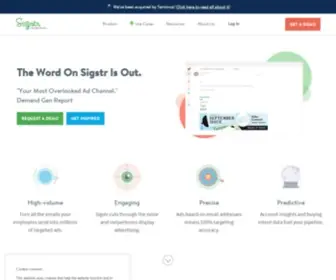 Sigstr.com(Terminus ABM Platform Overview) Screenshot