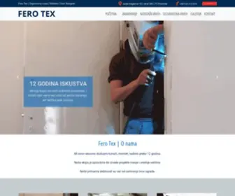 Sigurnosnavratanovibeograd.co.rs(Fero Tex) Screenshot