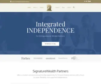 Sigwealthpartners.com(For Advisors) Screenshot