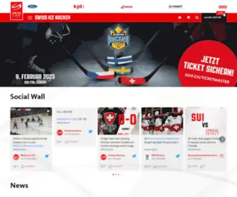 Sihf.ch(Swiss Ice Hockey Federation) Screenshot