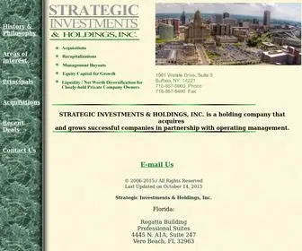 Sihi.net(Strategic Investments & Holdings) Screenshot