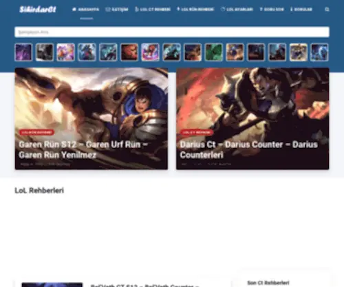 Sihirdarct.com(LoL Ct Rehberi S12) Screenshot
