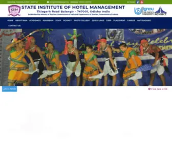 Sihmbalangir.org(State Institute of Hotel Management Balangir Odisha) Screenshot