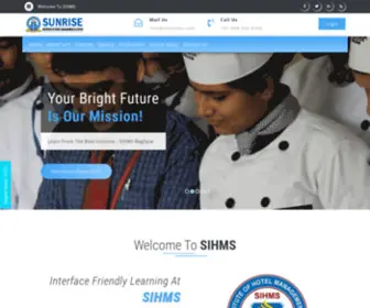 Sihmsedu.com(SUNRISE Institute Of HOtel Managfement & Science Baghpat) Screenshot