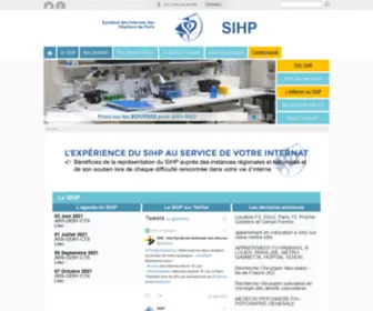 Sihp.fr(Syndicat des Internes des Hôpitaux de Paris) Screenshot