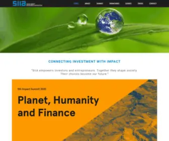 Siia.ch(Swiss Impact Investment Association) Screenshot