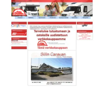 Siilincaravan.fi(Matkailuautot Matkailuvaunut) Screenshot