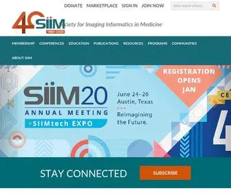 Siim.org(Society for Imaging Informatics in Medicine) Screenshot