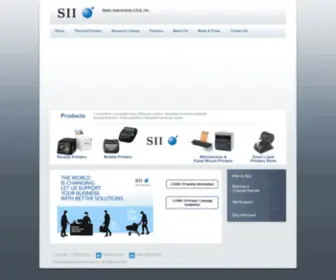 Siiprinters.com(Seiko Instruments) Screenshot