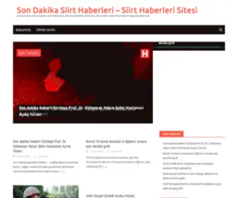 Siirthaberleri.xyz(Son Dakika Siirt Haberleri) Screenshot