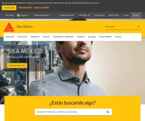 Sika.com.mx(Soluciones para la construcción) Screenshot