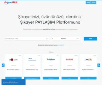 Sikayetpaylas.com(Şikayet PAYLAŞIM Platformu) Screenshot