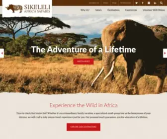 Sikelelisafaris.com(Sikeleli Travel) Screenshot