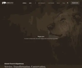 Sikelelitravel.com(African Safaris & Travel Experiences) Screenshot