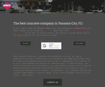 Sikesconcrete.com(Sikes Concrete) Screenshot