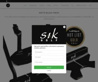 Sikgolf.com(SIK Golf) Screenshot