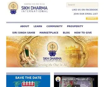 Sikhdharma.org(Sikh Dharma International) Screenshot