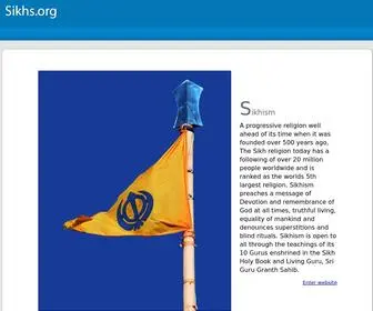 Sikhs.org(Sikhism Religion of the Sikh People) Screenshot