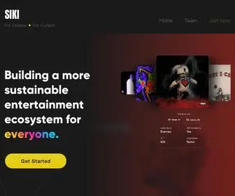 Siki.io(Building a more sustainable entertainment ecosystem for everyone) Screenshot