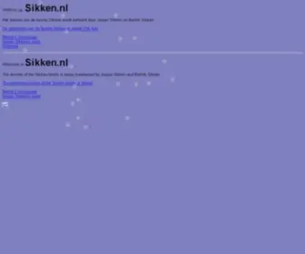 Sikken.nl(Homepage van de familie Sikken) Screenshot