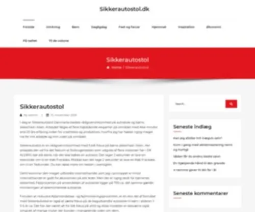 Sikkerautostol.dk(Autostol) Screenshot