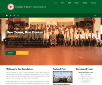 Sikkimcricket.com(Sica) Screenshot