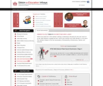 Sikkimhrdd.org(The Official Web Portal of Human Resource Development Department) Screenshot