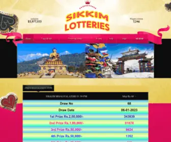 Sikkimlotteries.in(SIKKIM LOTTERIES) Screenshot
