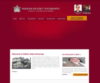 Sikkimstateuniversity.in(Sikkim State University) Screenshot