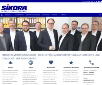 Sikora.de(Industrievertretung Sikora) Screenshot