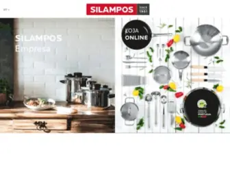 Silampos.pt(Fabricante português de louça para cozinhar em aço inox) Screenshot