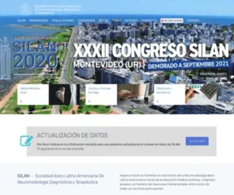 Silan.org(Sociedad ibero latino americana de neurorradiología diagnóstica y terapéutica) Screenshot