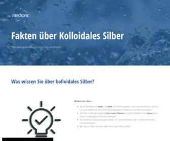 Silberkolloid.de(Fakten) Screenshot