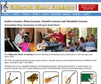 Silbernikmusicacademy.com(Guitar, Piano, Ukulele & Mandolin Lessons) Screenshot